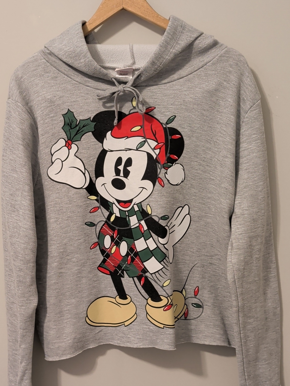 Disney Mickey Mouse Christmas Hoodie Pullover XXL